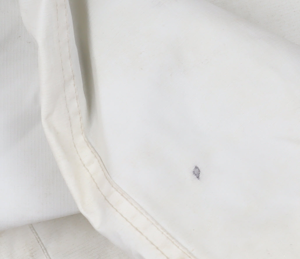 mât de misaine Women's White Cotton Mid-Length Coat
