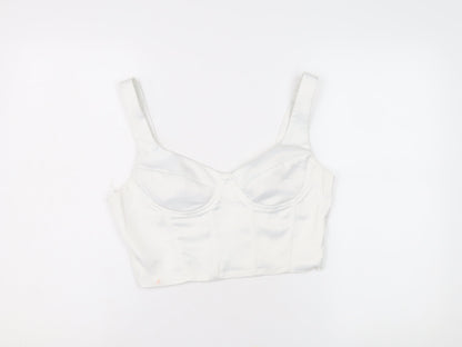 Womens UK Size 12 I SAW IT FIRST White Cropped