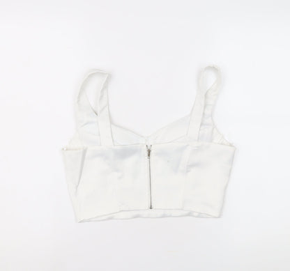 Womens UK Size 12 I SAW IT FIRST White Cropped