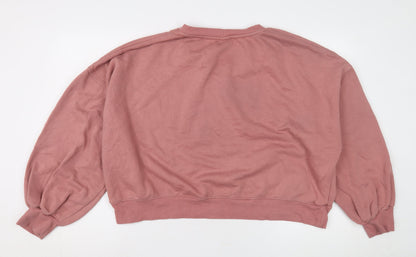 Womens UK Size 2XL Disney Pink Pullover Sweatshirt