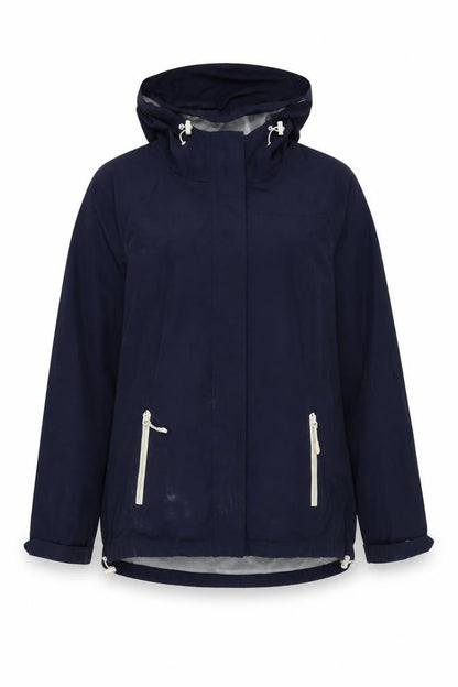 Front view of Ozark Trail unisex blue xl waterproof jacket