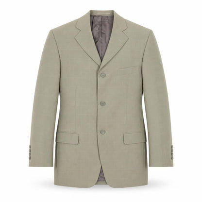 Hugo James Men's Beige Check Blazer, Size 38, Regular Fit
