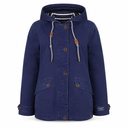 Womens UK Size 12 Joules Blue Rain Coat