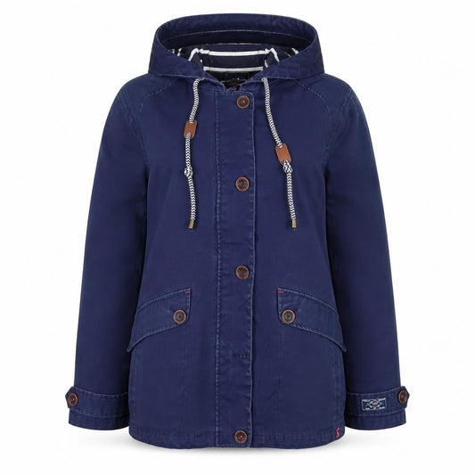 Womens UK Size 12 Joules Blue Rain Coat