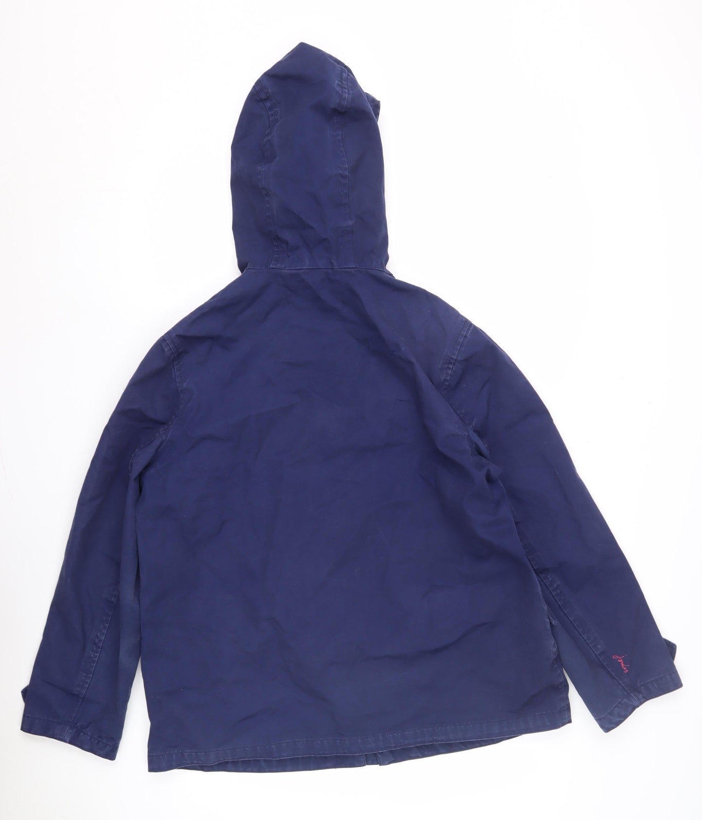 Womens UK Size 12 Joules Blue Rain Coat