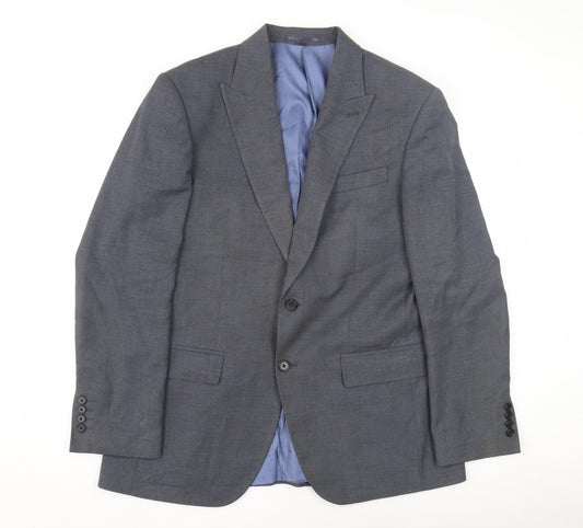 Marks and Spencer Men's Blue Blazer - Size 40 Regular Fit