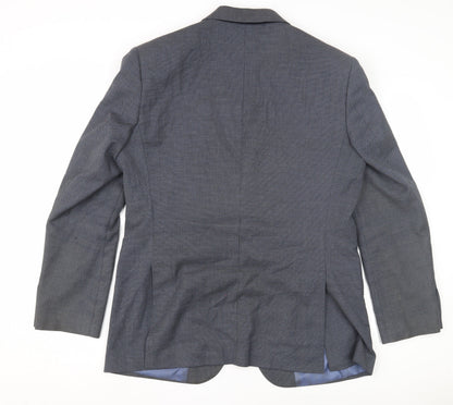 Marks and Spencer Men's Blue Blazer - Size 40 Regular Fit