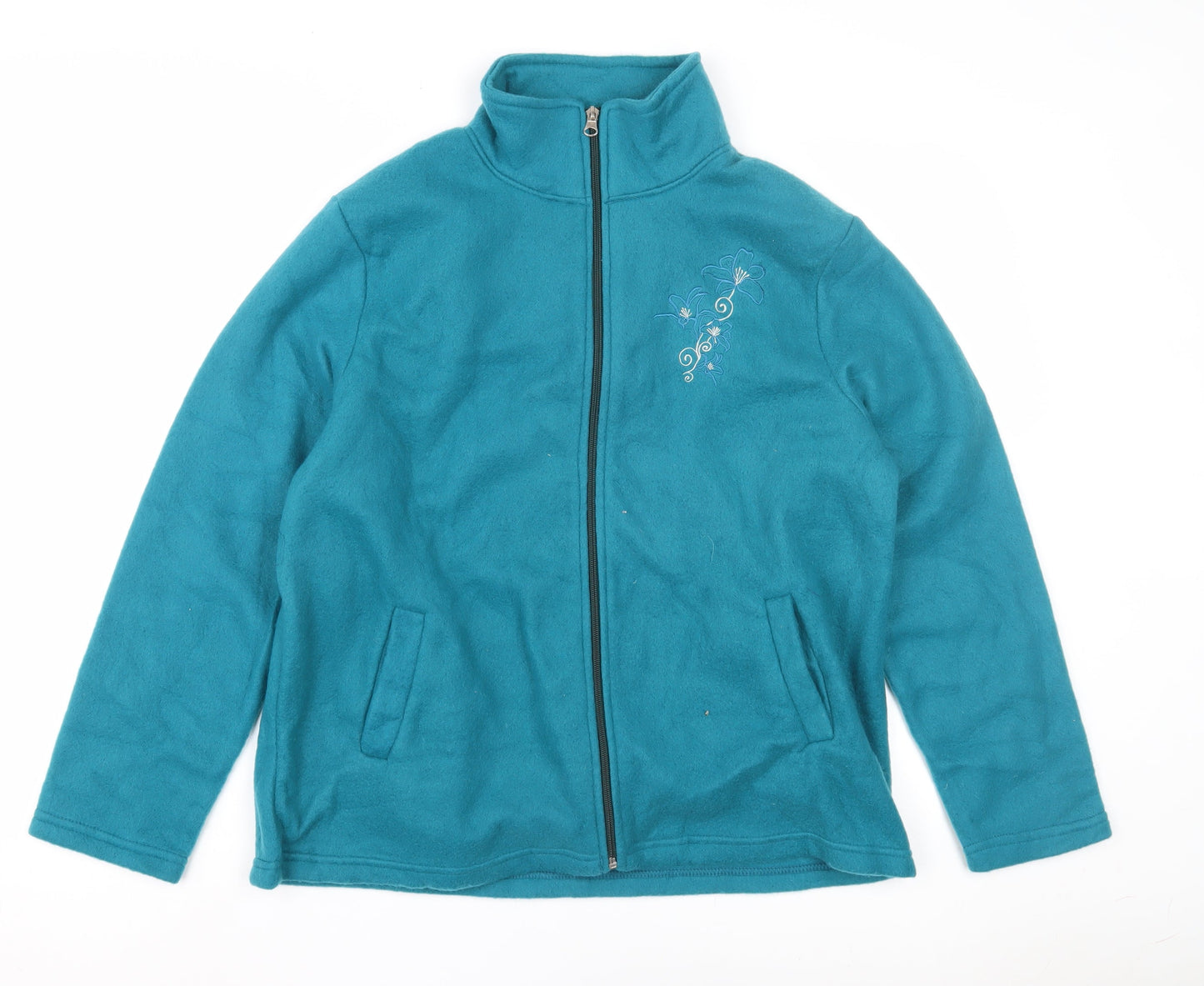 Womens UK Size M Anne De Lancay Blue Basic Jacket
