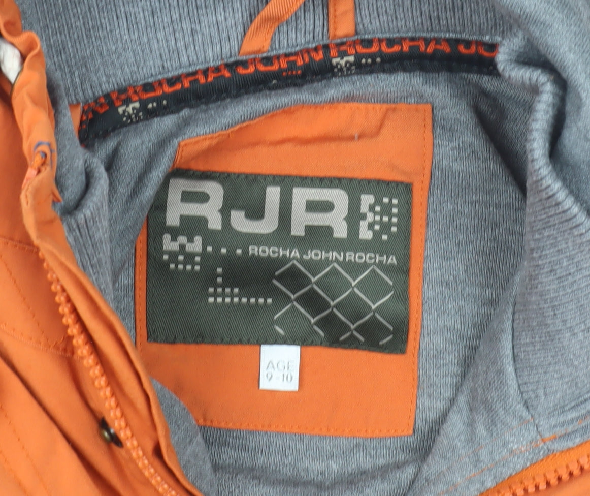 Rocha John Rocha Boys Orange Anorak Jacket 9-10 Years