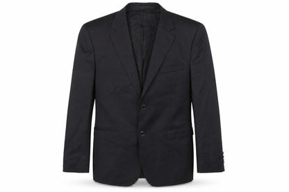 DKNY Men's Black Wool Blazer, Size 42, Single-Breasted