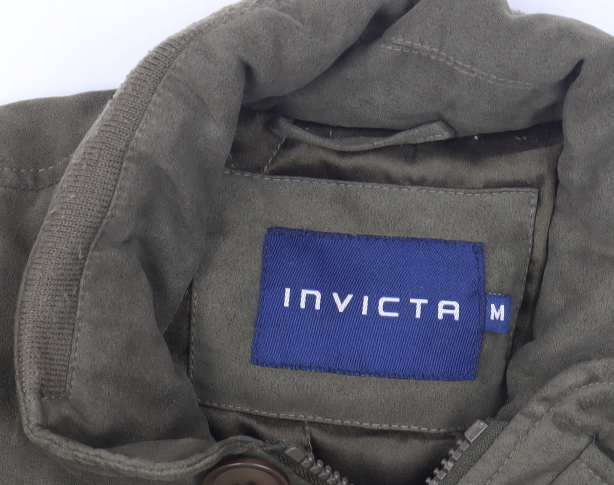 Mens UK Size M Invicta Green Basic Jacket