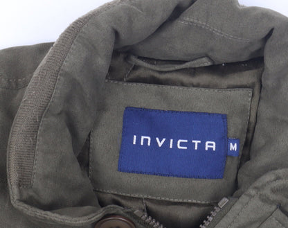 Mens UK Size M Invicta Green Basic Jacket