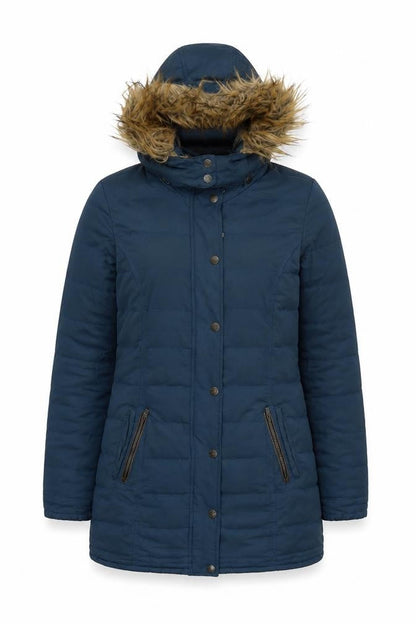 Womens UK Size 10 FatFace Blue Puffer Jacket