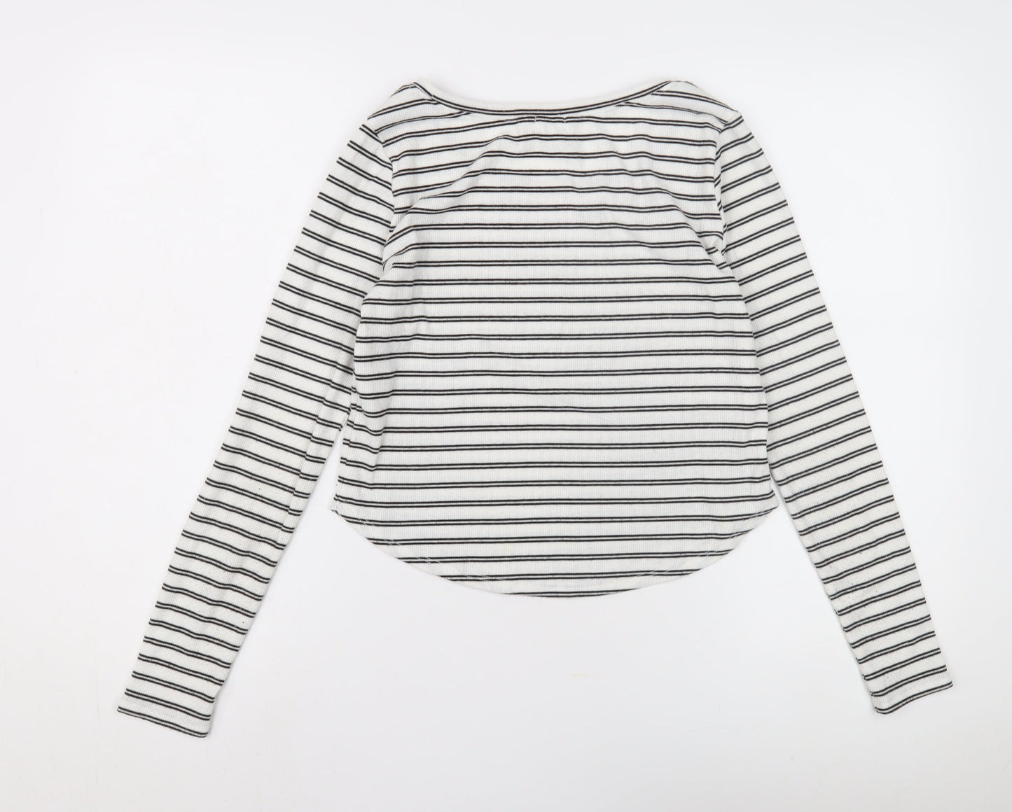 Womens UK Size S Garage White Basic T-Shirt