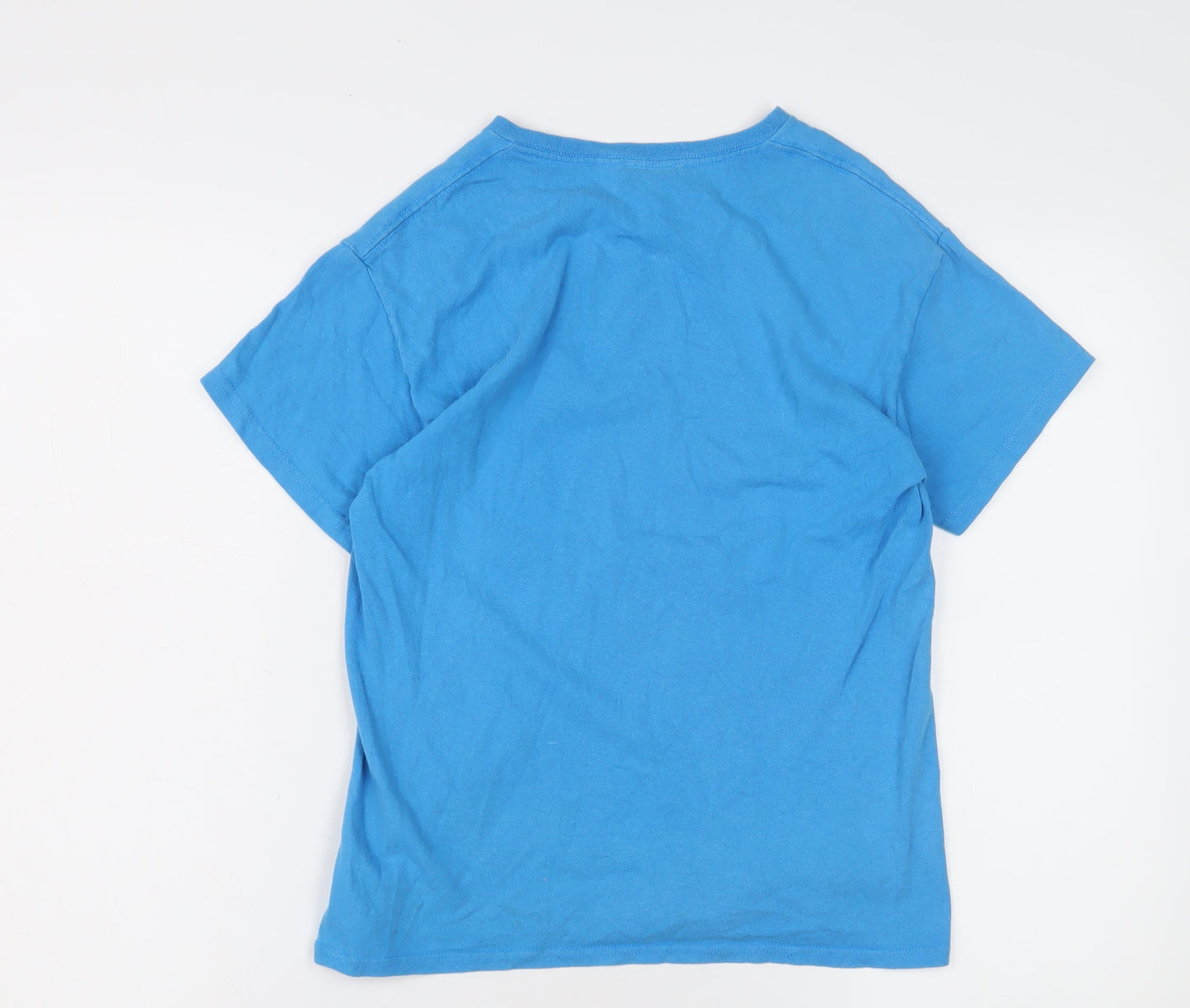 Coastal Classics Boys Blue Graphic T-Shirt Size L, Casual Summer
