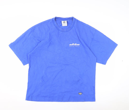 Adidas Men's Blue Graphic T-Shirt M Sports Casual