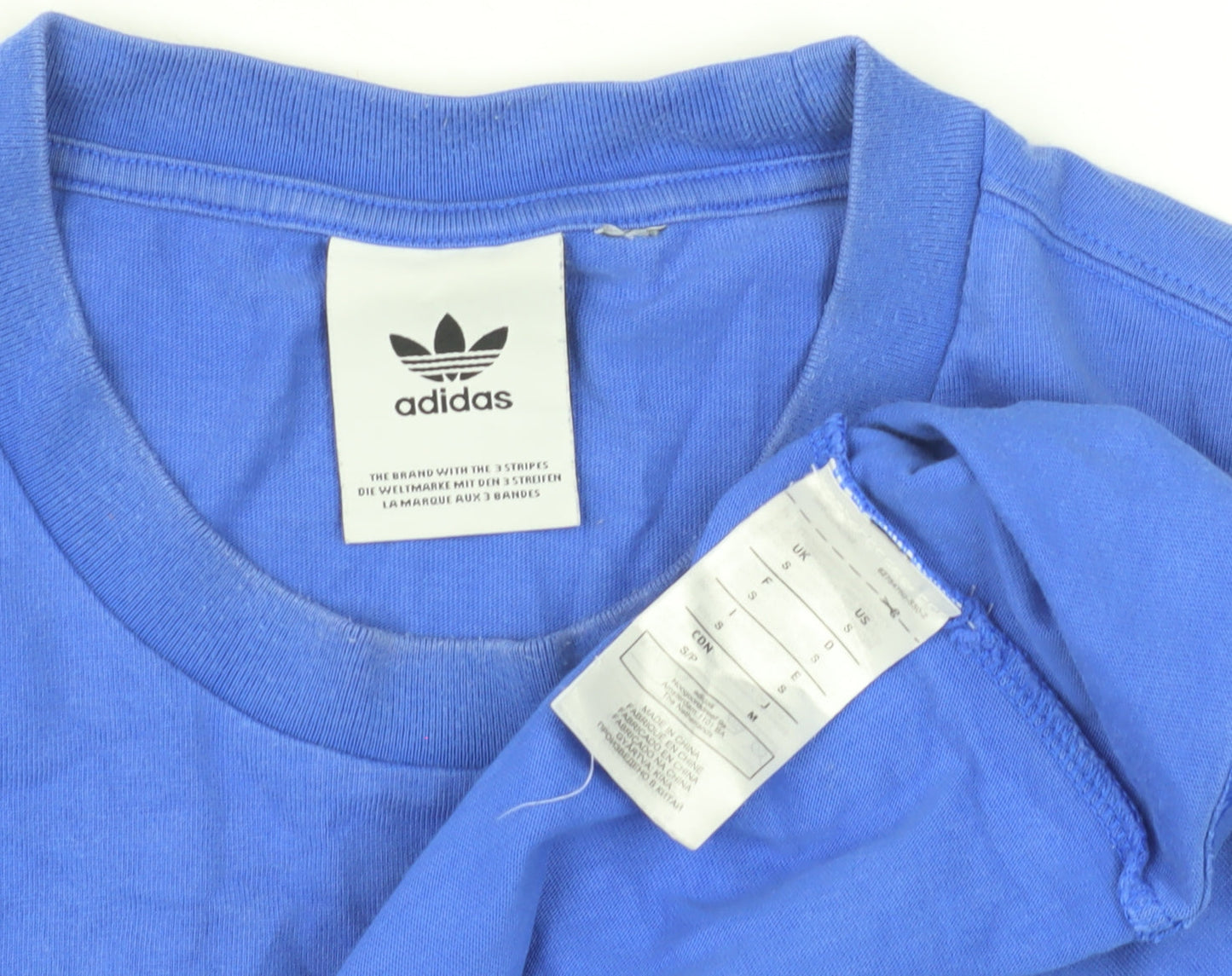 Adidas Men's Blue Graphic T-Shirt M Sports Casual