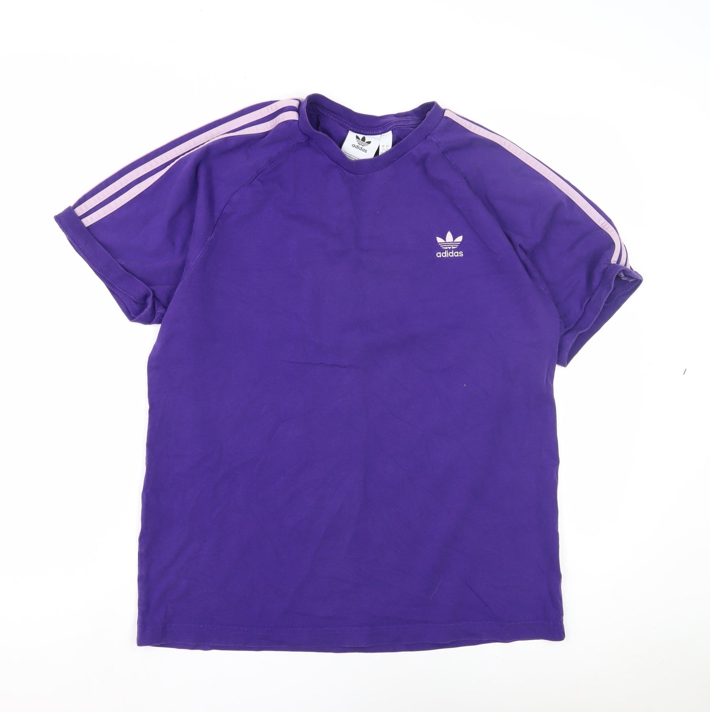 Unisex Adults UK Size M adidas Purple Basic T-Shirt