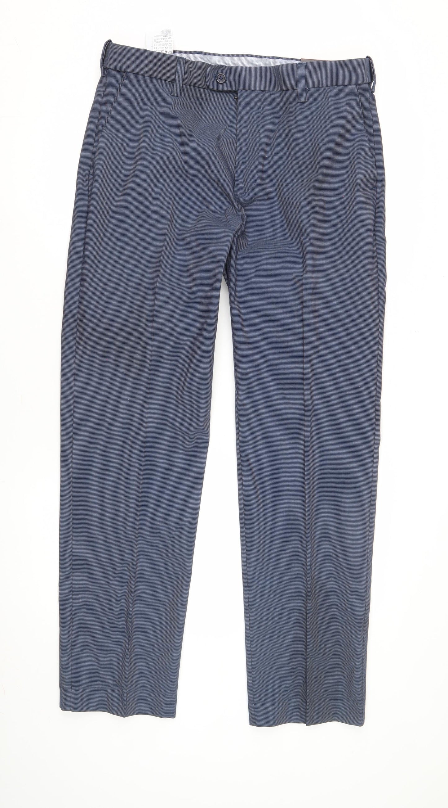 Kirkland Signature Men's Blue Dress Pants, Size 34