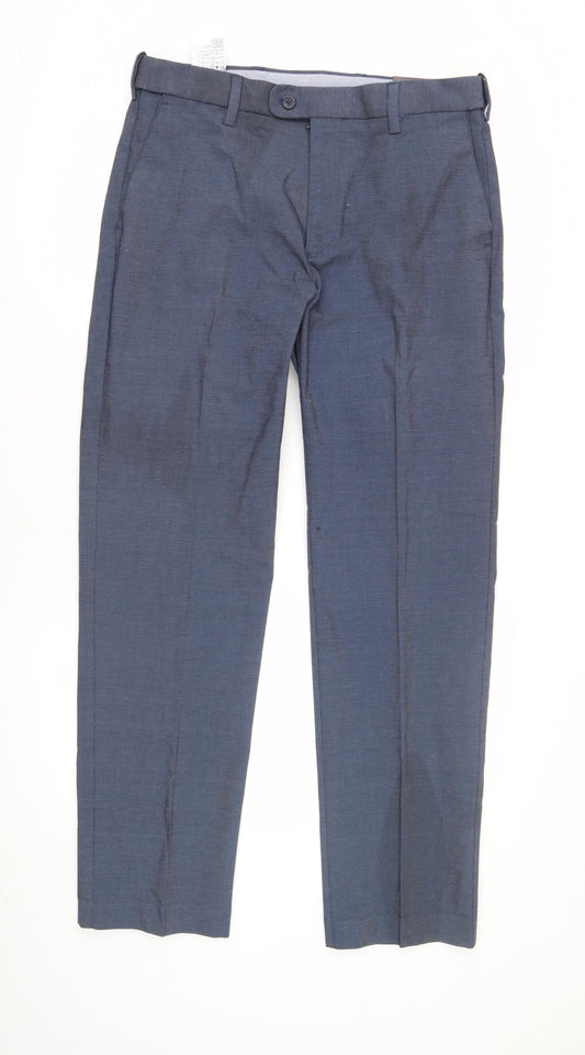 Kirkland Signature Men's Blue Dress Pants, Size 34