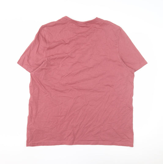 Slazenger Men's Red V-Neck T-Shirt, Size L