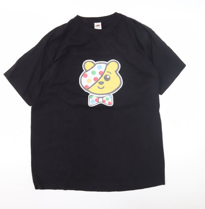 Teens UK Size 14 No Data Black Basic T-Shirt