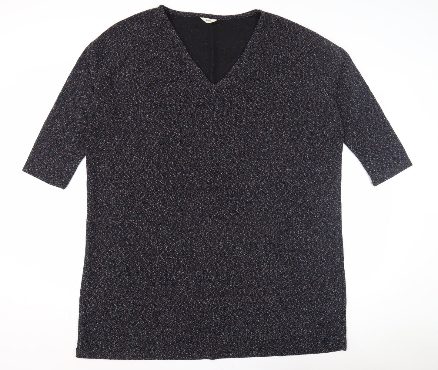 Hush Women's Multicoloured V-Neck Top Size 14