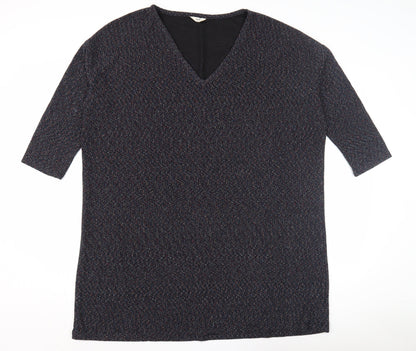 Hush Women's Multicoloured V-Neck Top Size 14