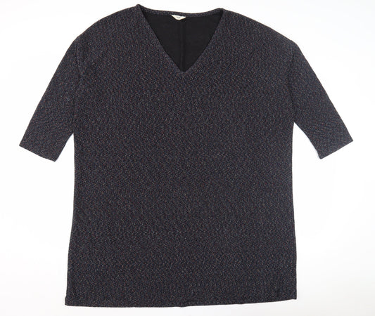 Hush Women's Multicoloured V-Neck Top Size 14