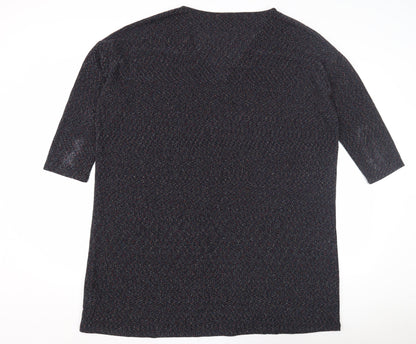 Hush Women's Multicoloured V-Neck Top Size 14