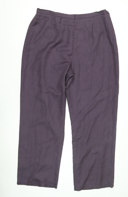 Womens UK Size 18 Windsmoor Regular Fit  Purple Trousers