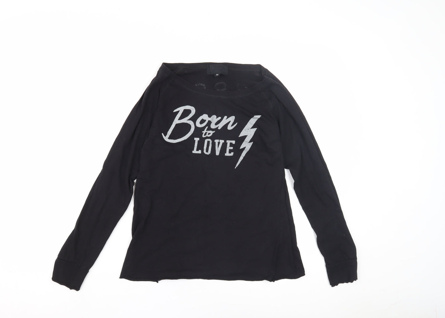 Jessy Women's Black Long Sleeve T-Shirt Size M