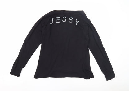 Jessy Women's Black Long Sleeve T-Shirt Size M