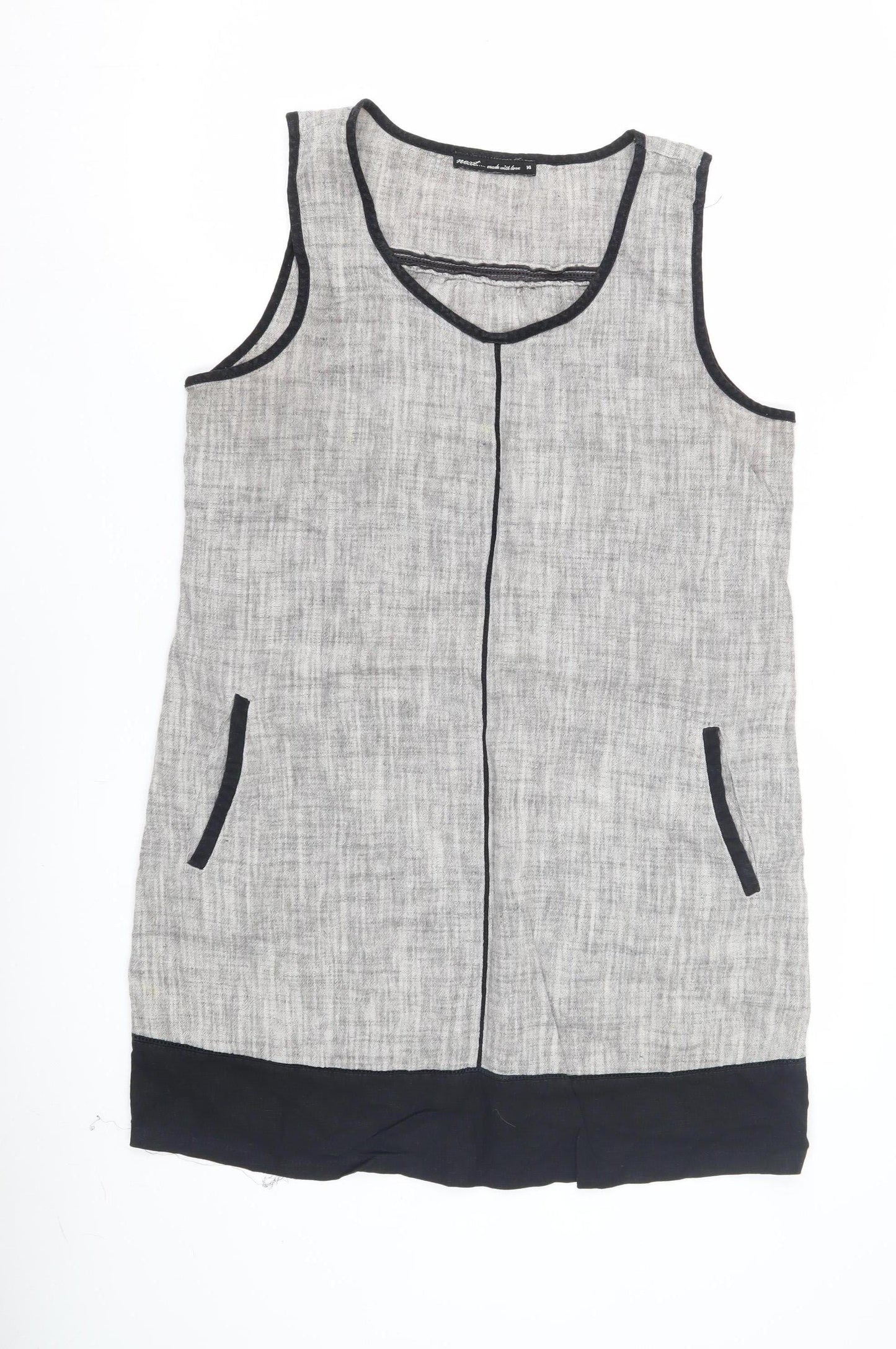 Mesee Women's Grey Sleeveless Dress Size 14