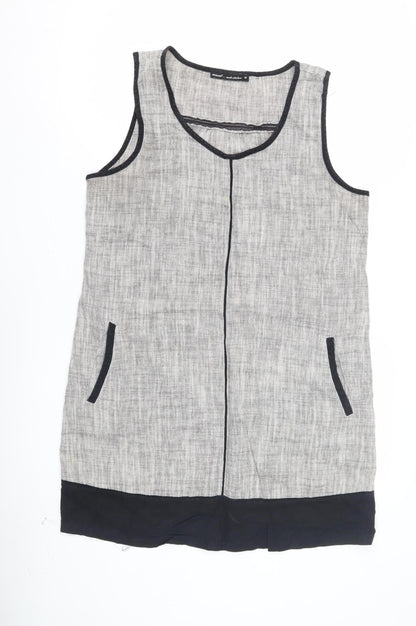 Mesee Women's Grey Sleeveless Dress Size 14