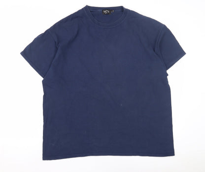 Mens UK Size L boohooMAN Blue  T-Shirt