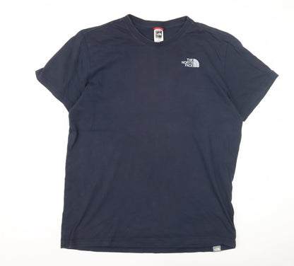 The North Face Men's Blue Crew Neck T-Shirt - Size L
