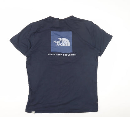 The North Face Men's Blue Crew Neck T-Shirt - Size L
