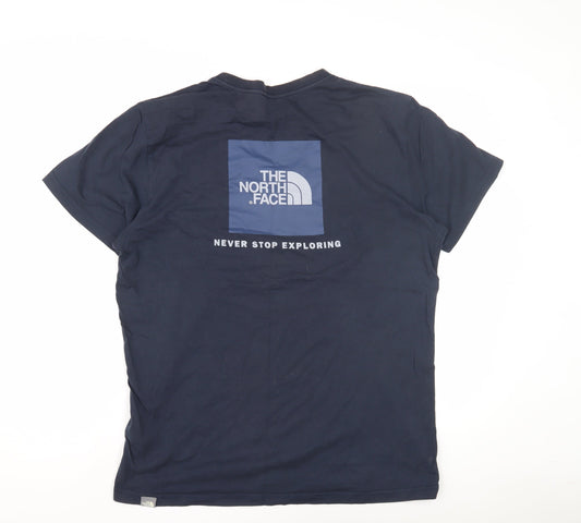 The North Face Men's Blue Crew Neck T-Shirt - Size L
