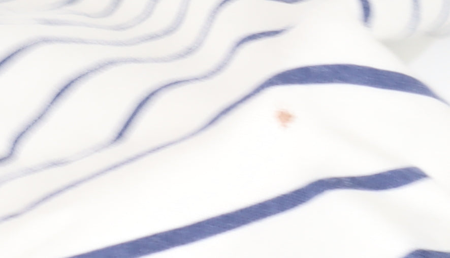 Nike Men's Striped T-Shirt Large White