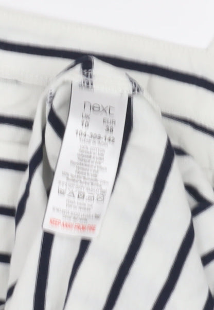 Womens UK Size 10 NEXT White Basic T-Shirt