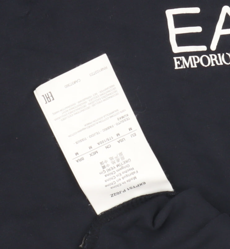 Mens UK Size M Emporio Armani Black  T-Shirt