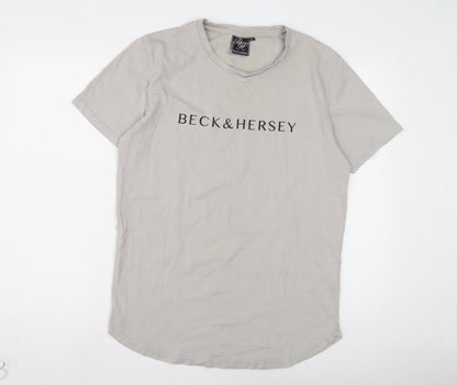 Mens UK Size XL Beck & Hersey Grey  T-Shirt