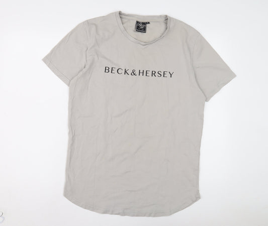 Mens UK Size XL Beck & Hersey Grey  T-Shirt