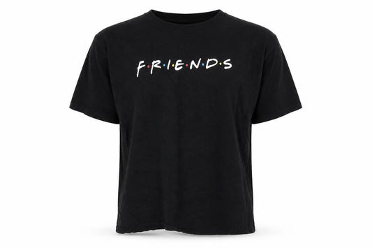 Famona Men's Black Friends T-Shirt, Size L, TV Show Graphic