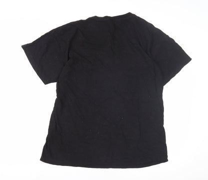 Famona Men's Black Friends T-Shirt, Size L, TV Show Graphic