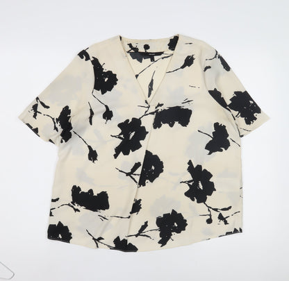 Womens UK Size M VERO MODA Black Basic Blouse