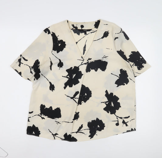 Womens UK Size M VERO MODA Black Basic Blouse