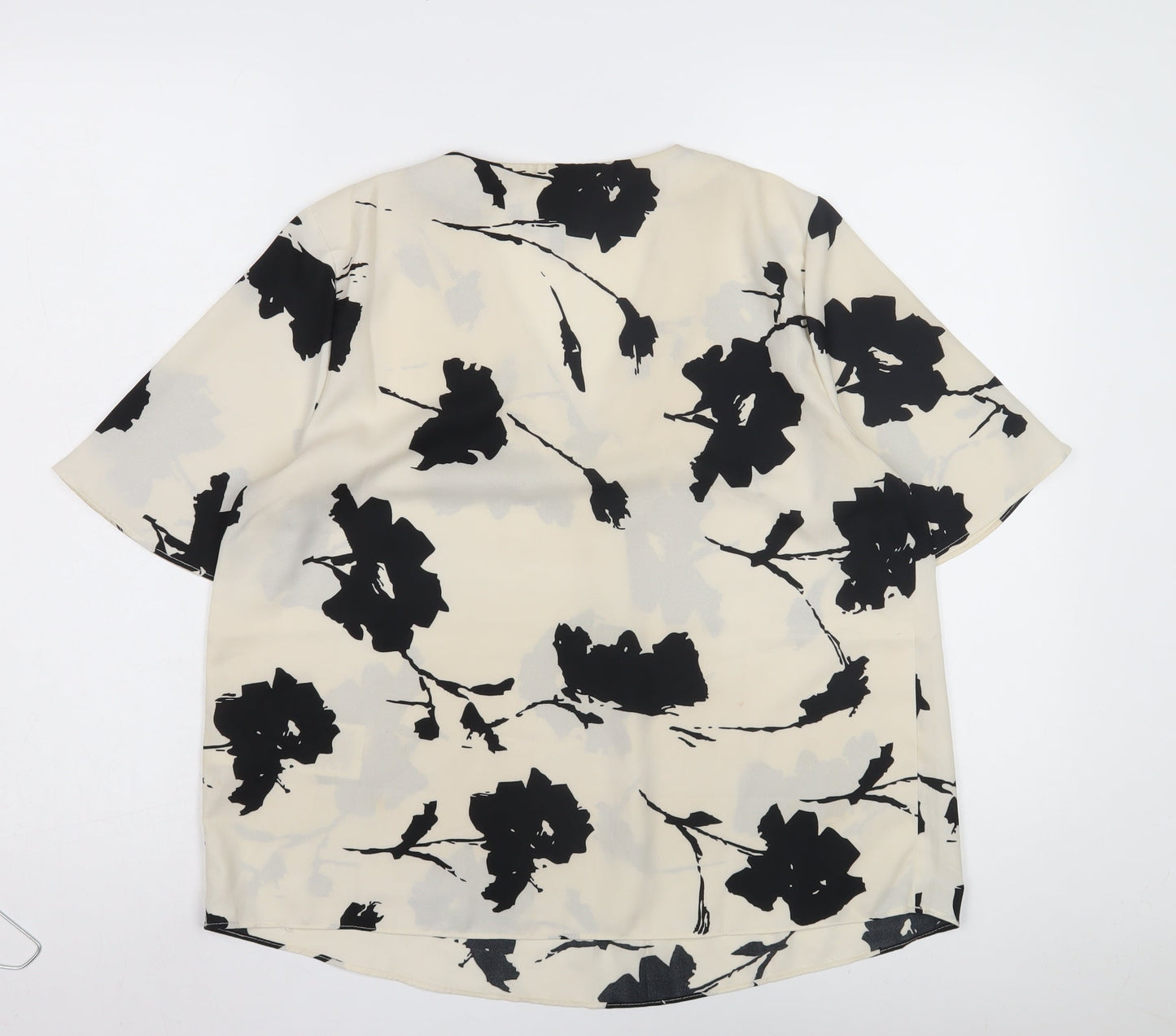 Womens UK Size M VERO MODA Black Basic Blouse