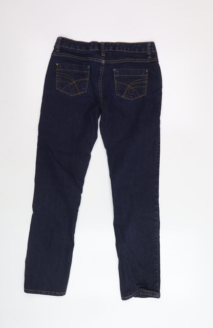 Teenss UK Size 11-12 Tammy Regular Fit Straight Blue Jeans